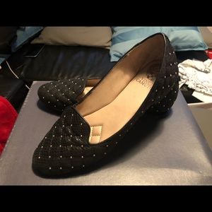 Vince Camino black studded loafers